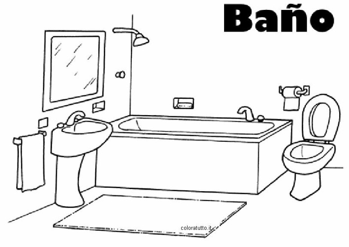 Bagno immagine da colorare n. 19769 cartoni da colorare Disegni di bagni