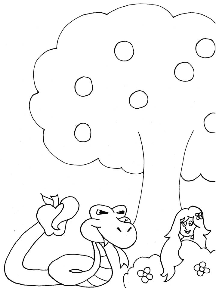 immagine adamo eva da colorare