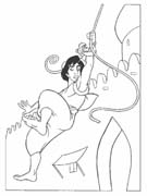 immagine aladino da colorare