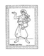 immagine aladino da colorare