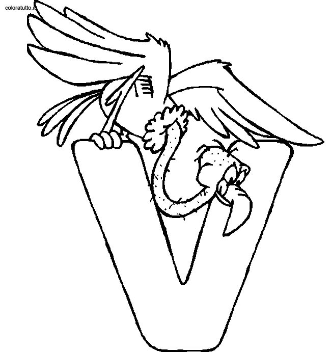 immagine alfabeto animaletti da colorare