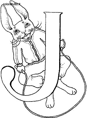 immagine alfabeto animali 2 da colorare