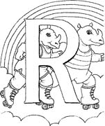 immagine alfabeto animali 2 da colorare