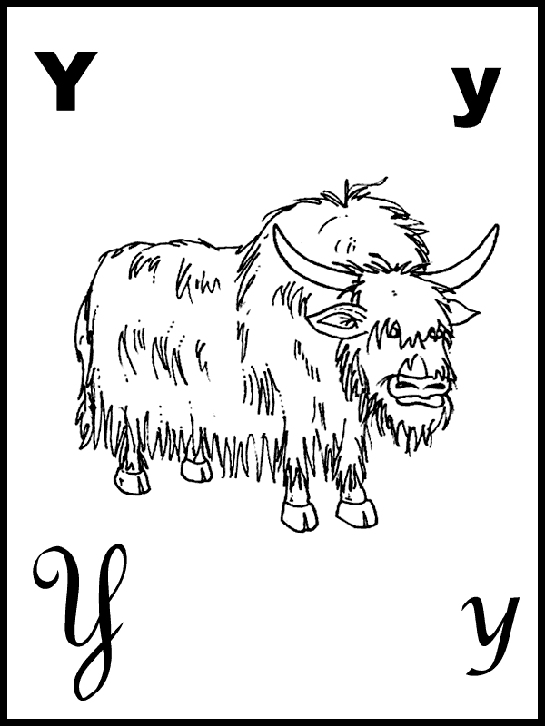 immagine alfabeto carte da colorare