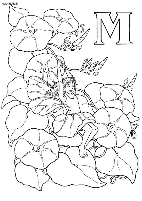 immagine alfabeto fate 2 da colorare