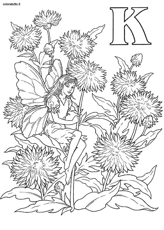 immagine alfabeto fate 2 da colorare