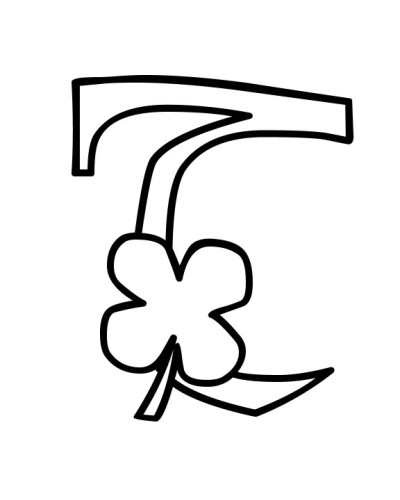 immagine alfabeto fiorellino da colorare