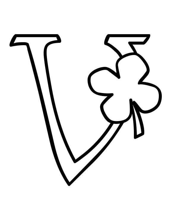 immagine alfabeto fiorellino da colorare