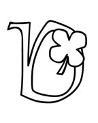 immagine alfabeto fiorellino da colorare