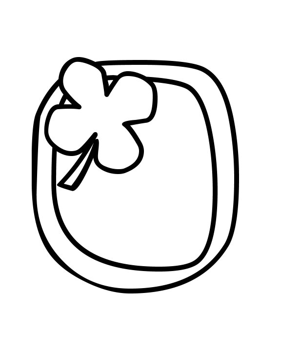 immagine alfabeto fiorellino da colorare