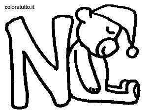 immagine alfabeto orso da colorare