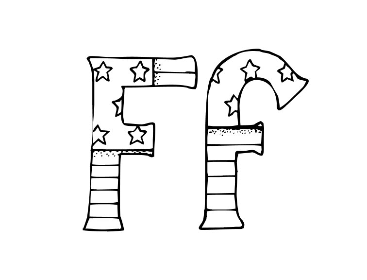 immagine alfabeto patriotico da colorare