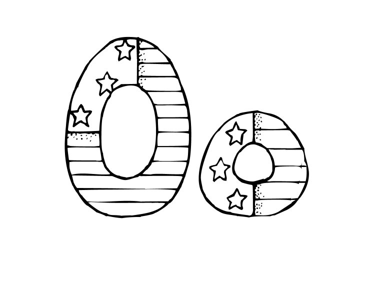 immagine alfabeto patriotico da colorare