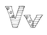 immagine alfabeto patriotico da colorare