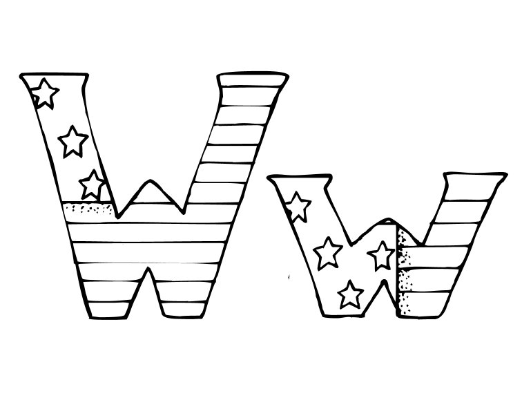 immagine alfabeto patriotico da colorare