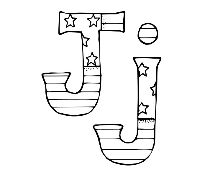 immagine alfabeto patriotico da colorare