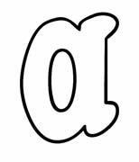 immagine alfabeto stampatello minuscolo da colorare