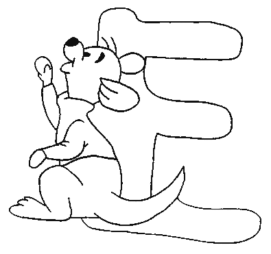 immagine alfabeto winnie the pooh da colorare