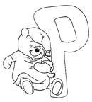 immagine alfabeto winnie the pooh da colorare
