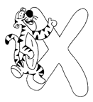 immagine alfabeto winnie the pooh da colorare