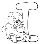 immagine alfabeto winnie the pooh da colorare