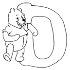 immagine alfabeto winnie the pooh da colorare