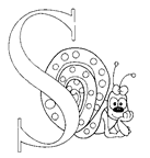 immagine alfabeto da colorare