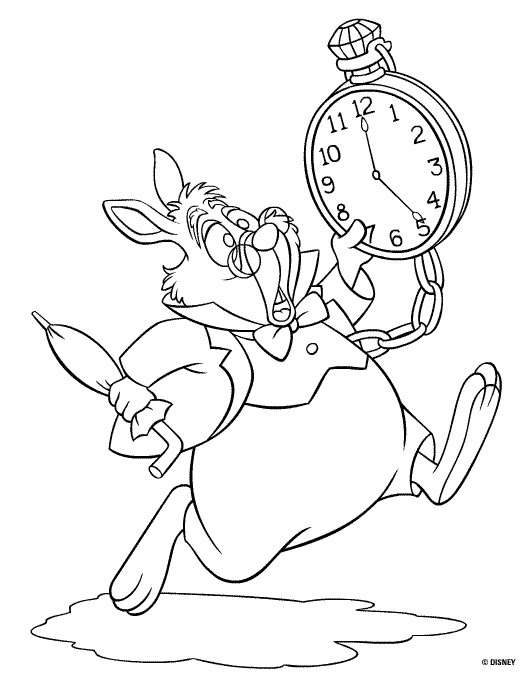 immagine alice da colorare