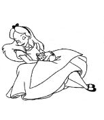 immagine alice da colorare