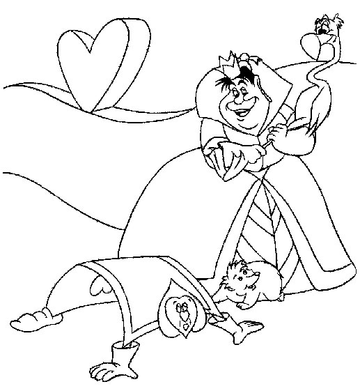 immagine alice da colorare