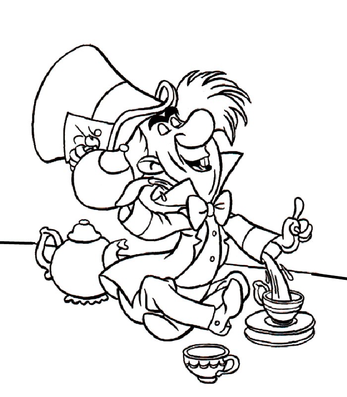 immagine alice da colorare