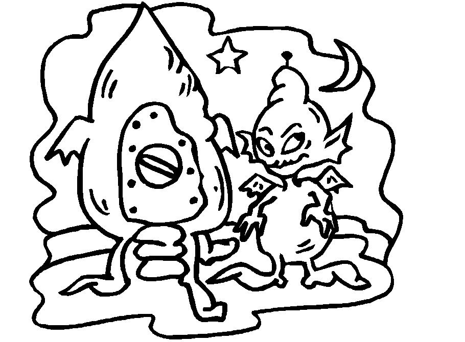immagine alien da colorare