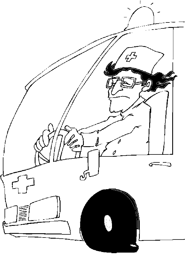 immagine ambulanze da colorare