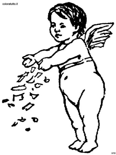 immagine angeli da colorare