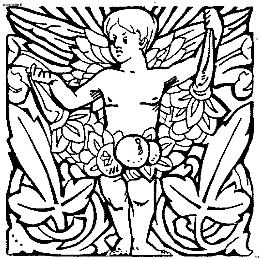 immagine angeli da colorare