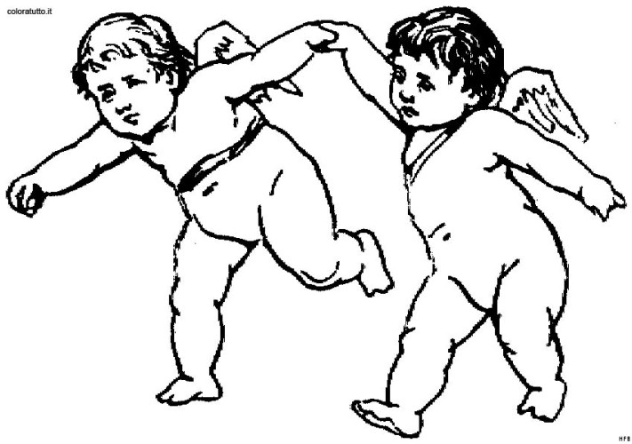 immagine angeli da colorare