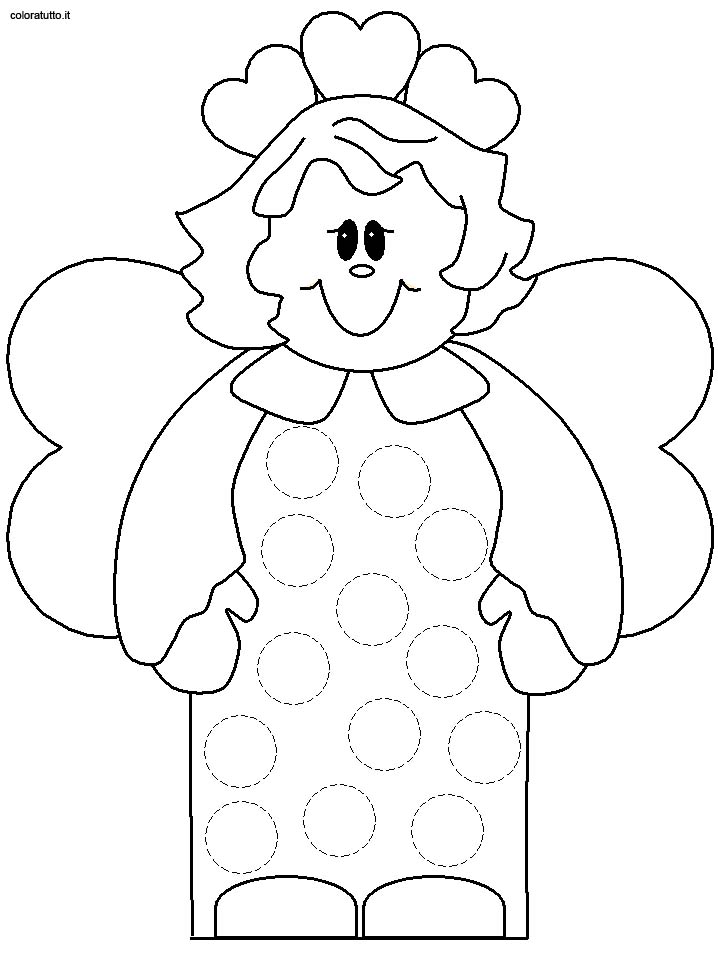 immagine angeli da colorare