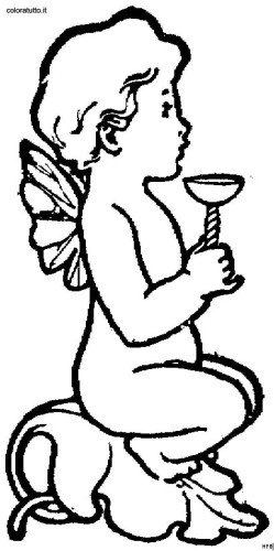 immagine angeli da colorare