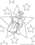 immagine angeli da colorare