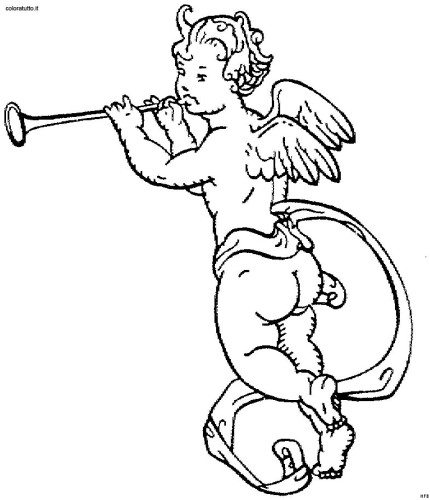 immagine angeli da colorare