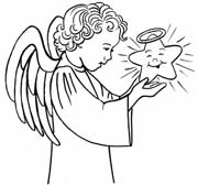 immagine angeli da colorare
