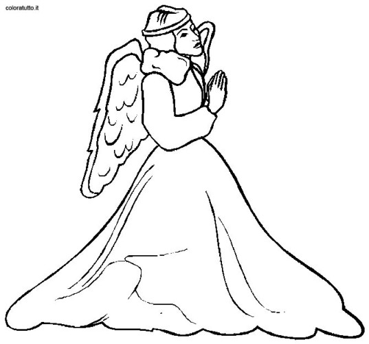 immagine angeli da colorare