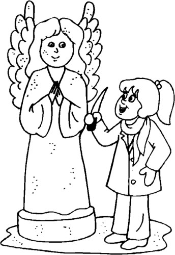 immagine angeli da colorare