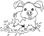 immagine animali fattoria da colorare