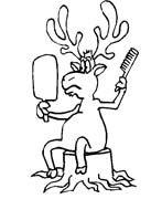 immagine animali foresta da colorare