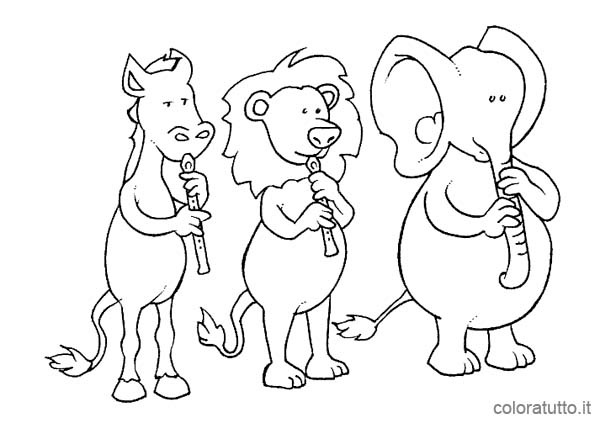 immagine animali misti da colorare