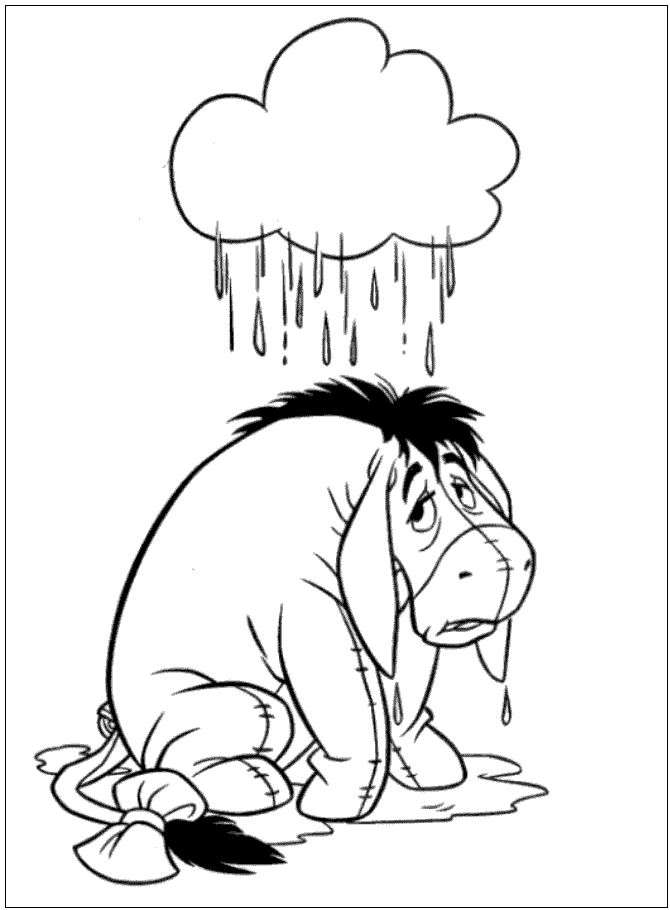 immagine asino da colorare