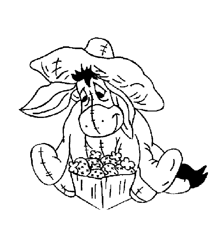 immagine asino da colorare