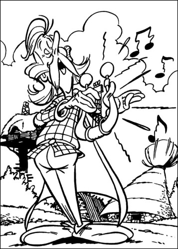 immagine asterix da colorare