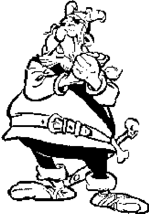 immagine asterix da colorare